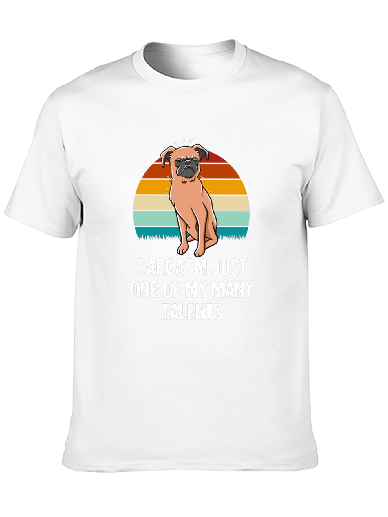 Sarcastic Pug Mens Black T-Shirt