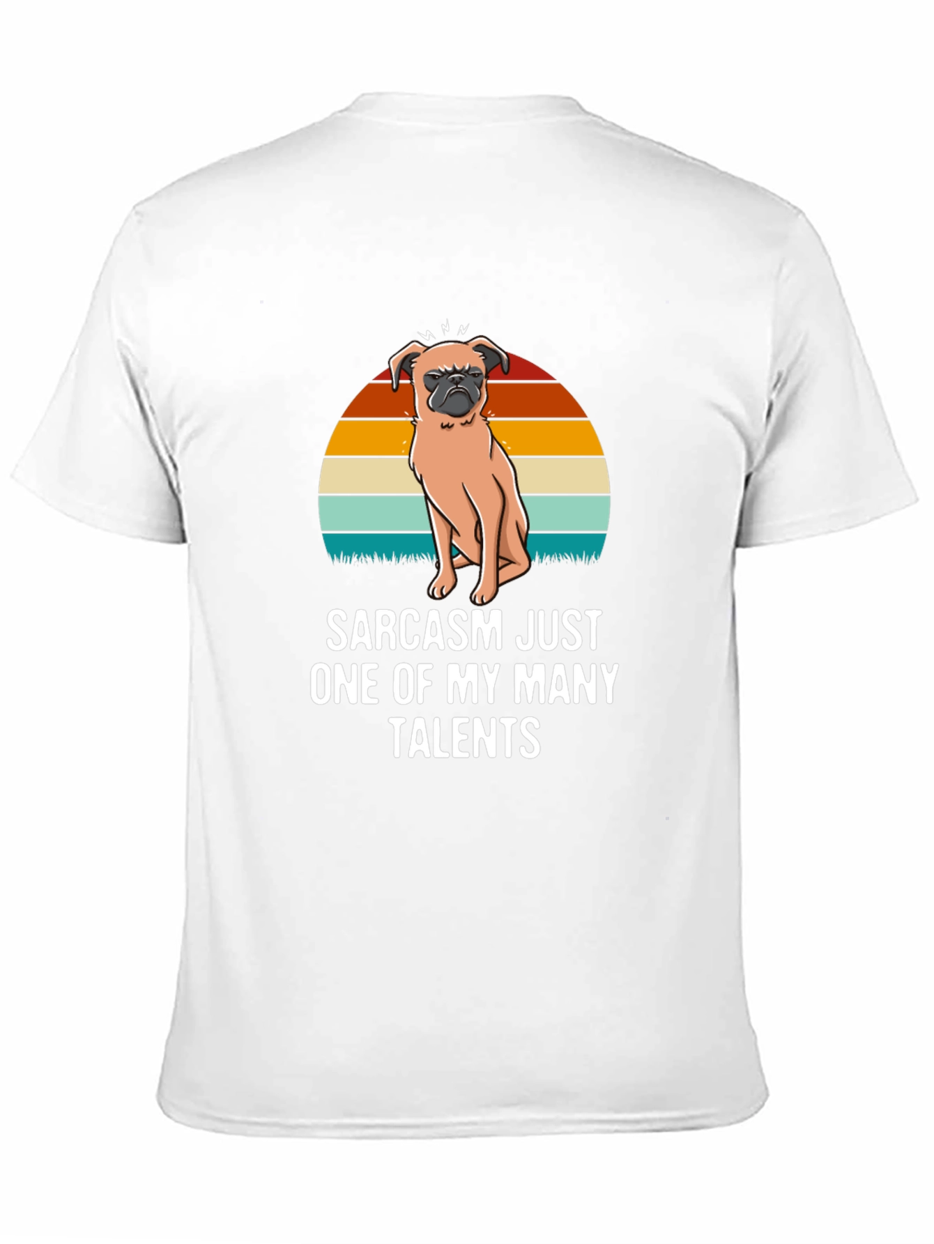 Sarcastic Pug Mens Black T-Shirt