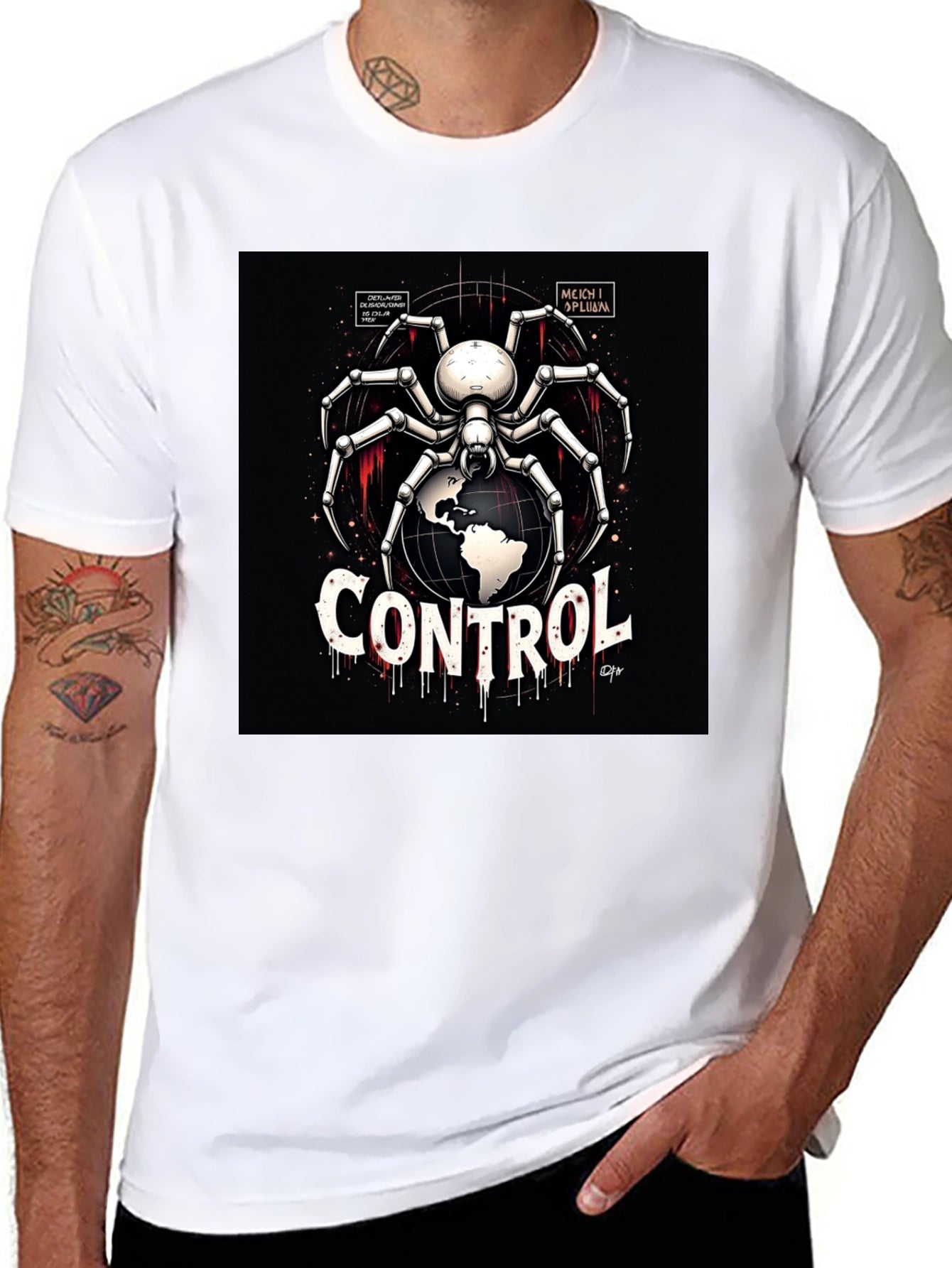 Control Spider Graphic T-Shirt