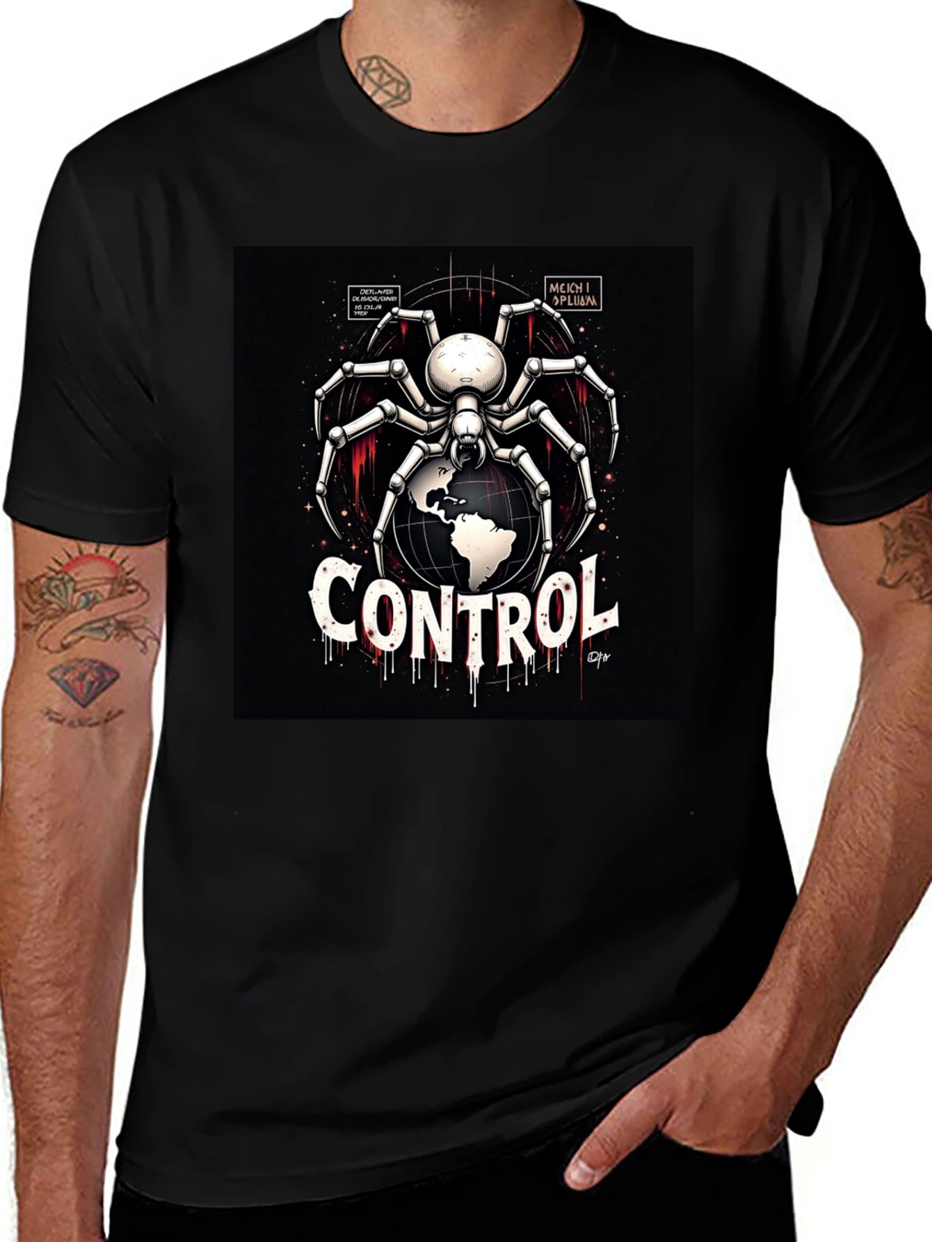 Control Spider Graphic T-Shirt