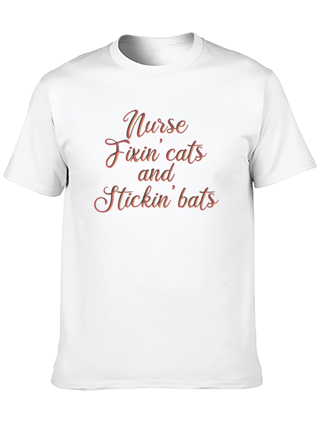 Nurse Fixin Cats and Stickin Bats Graphic Tee