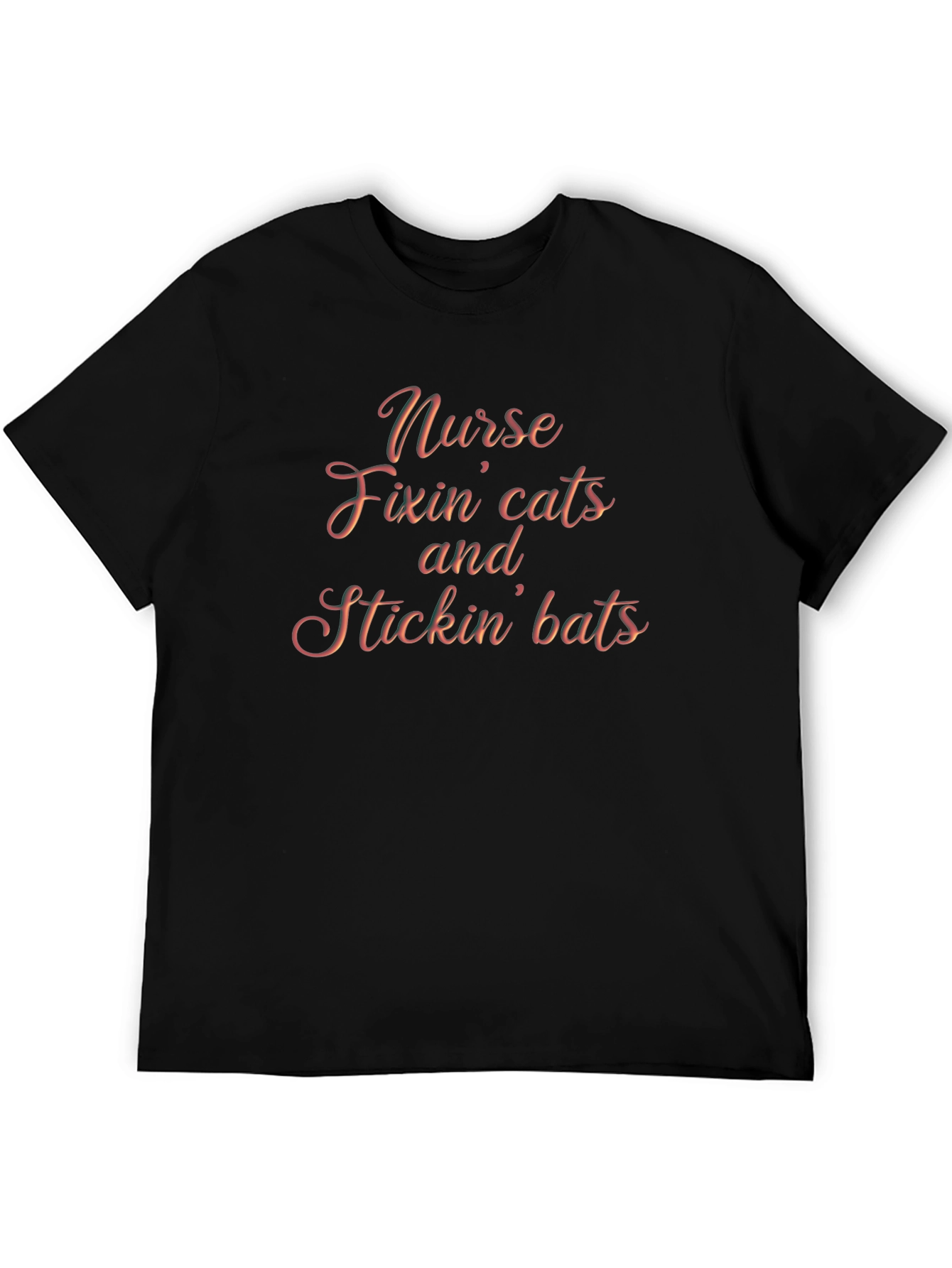 Nurse Fixin Cats and Stickin Bats Graphic Tee