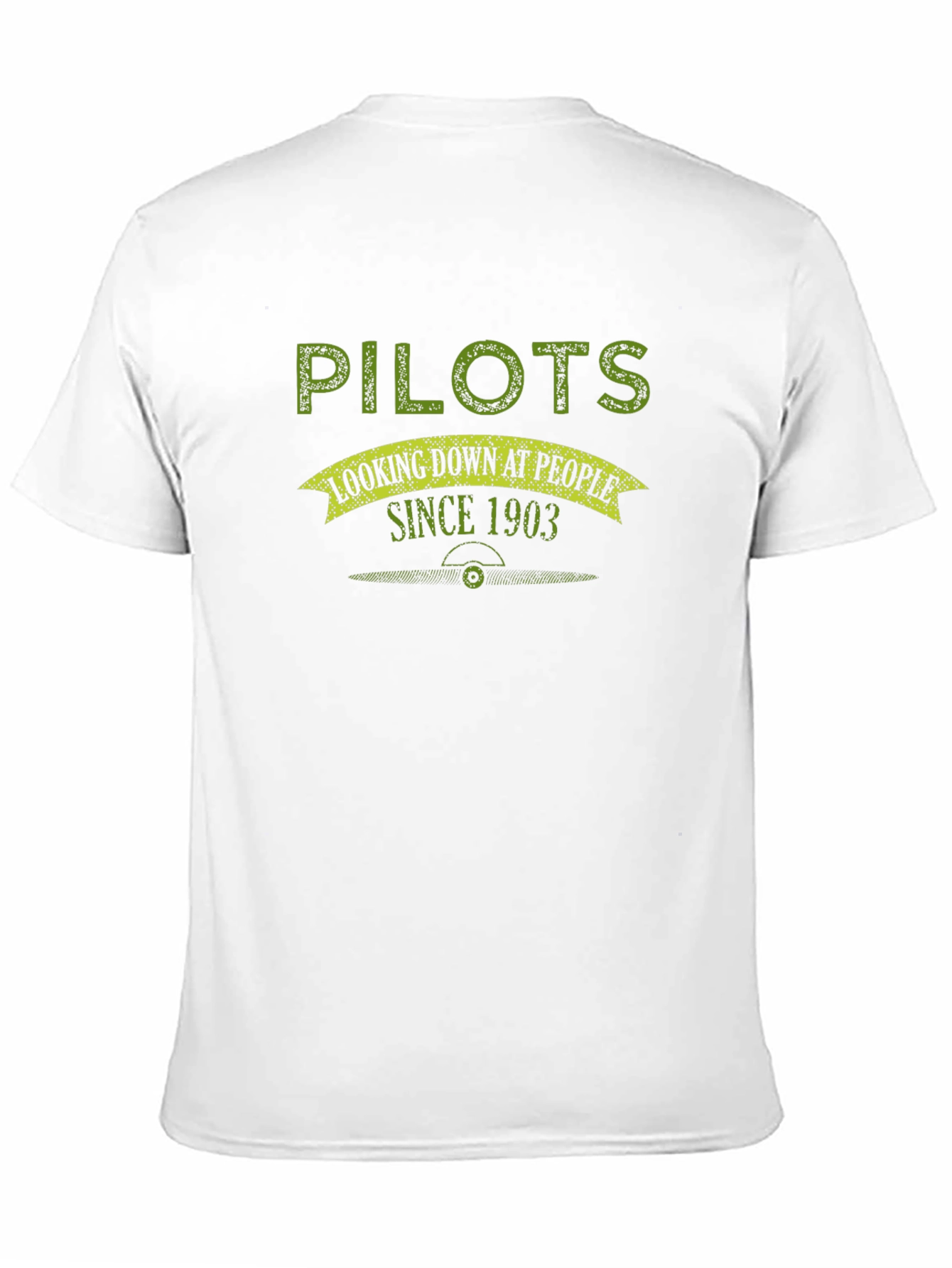 Pilots Looking Down Since 1903 Black Graphic Tee