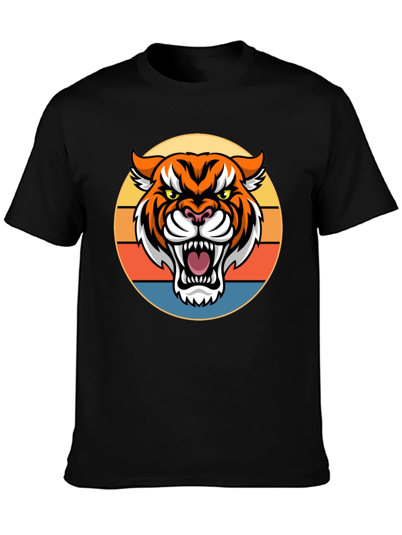 Tiger Graphic Tee - Retro Style