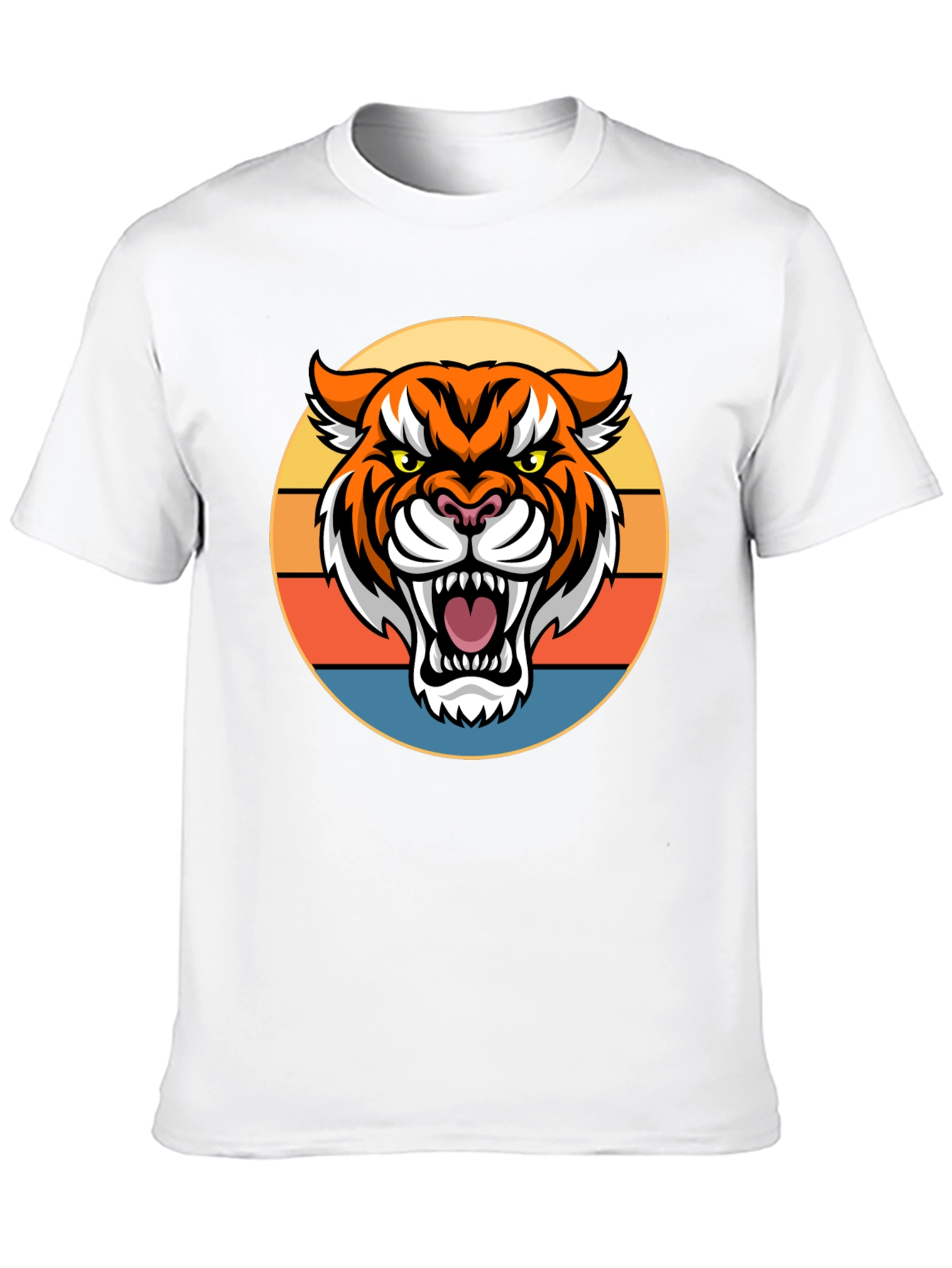 Tiger Graphic Tee - Retro Style