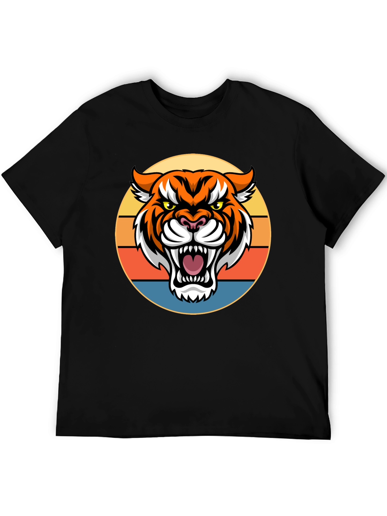 Tiger Graphic Tee - Retro Style