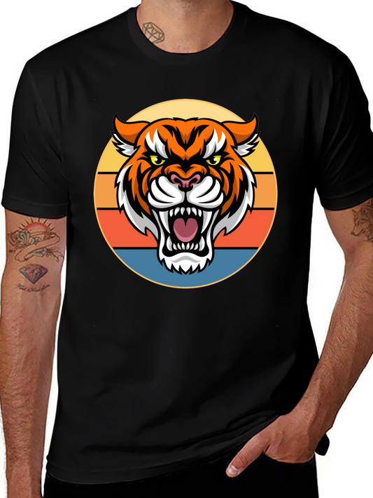 Tiger Graphic Tee - Retro Style