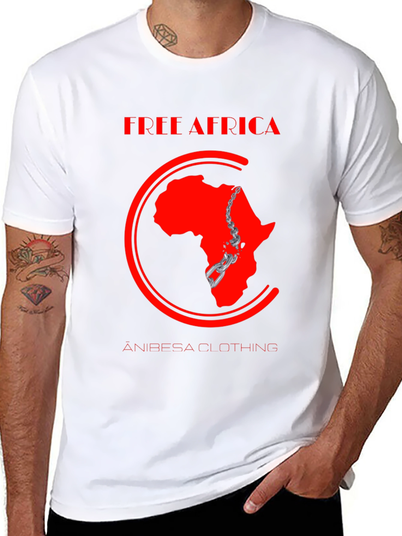 Free Africa T-Shirt - Stylish Graphic Tee