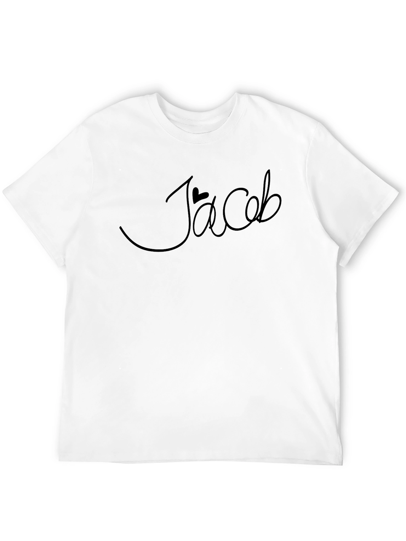 Jacob Heart Graphic Black T-Shirt
