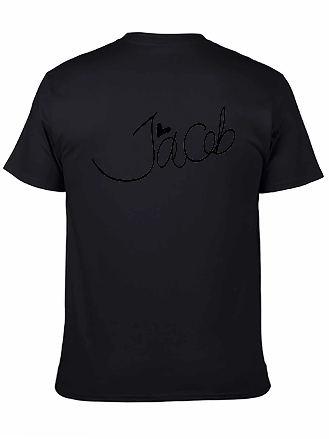Jacob Heart Graphic Black T-Shirt