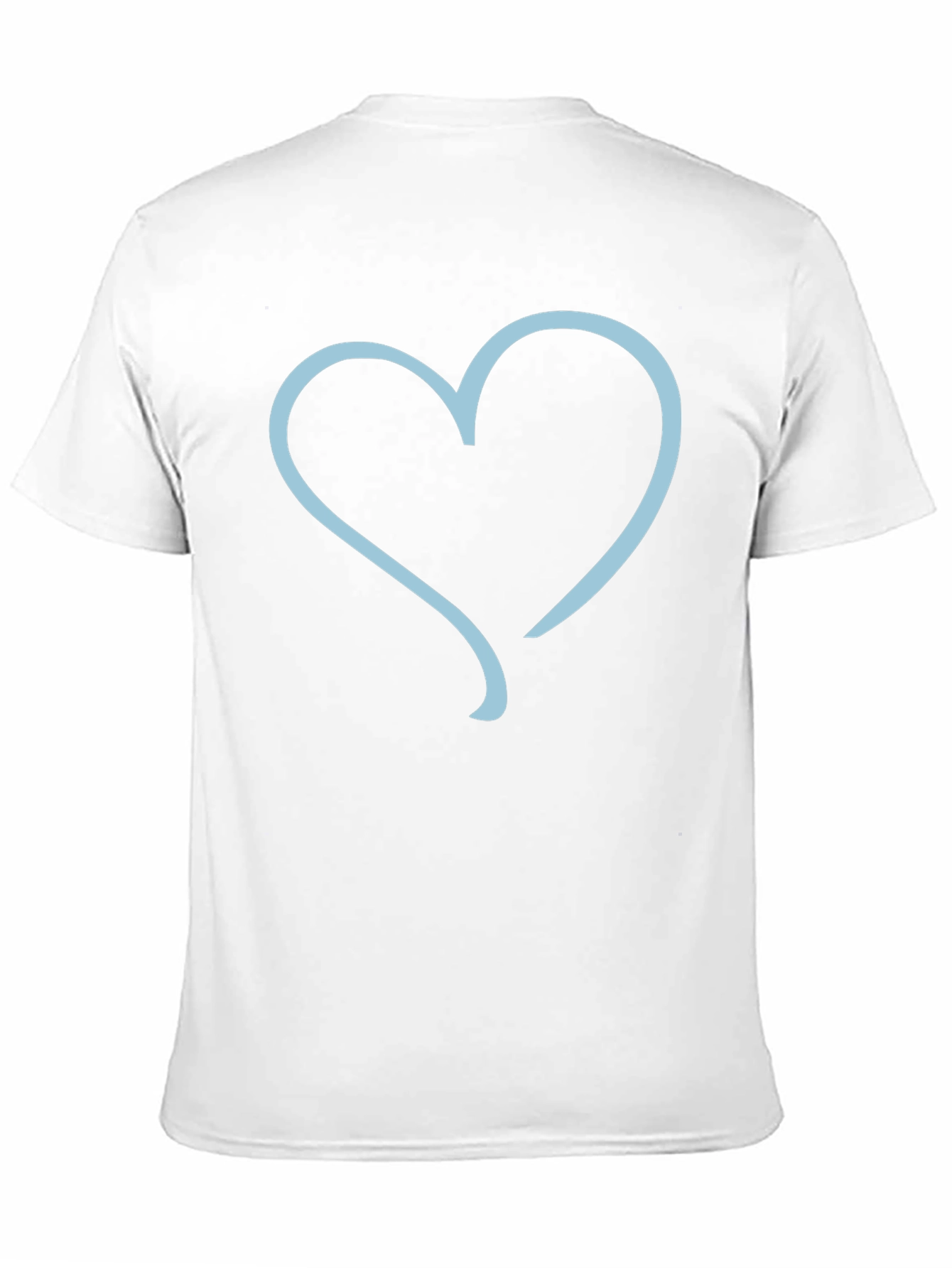 Heart Outline Graphic Tee - Black