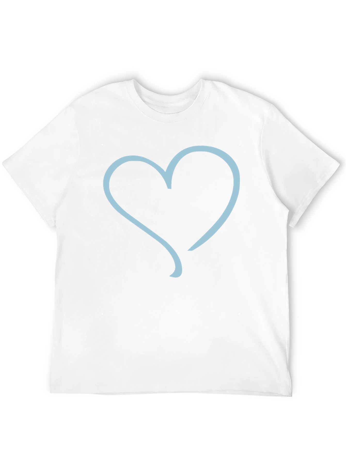 Heart Outline Graphic Tee - Black