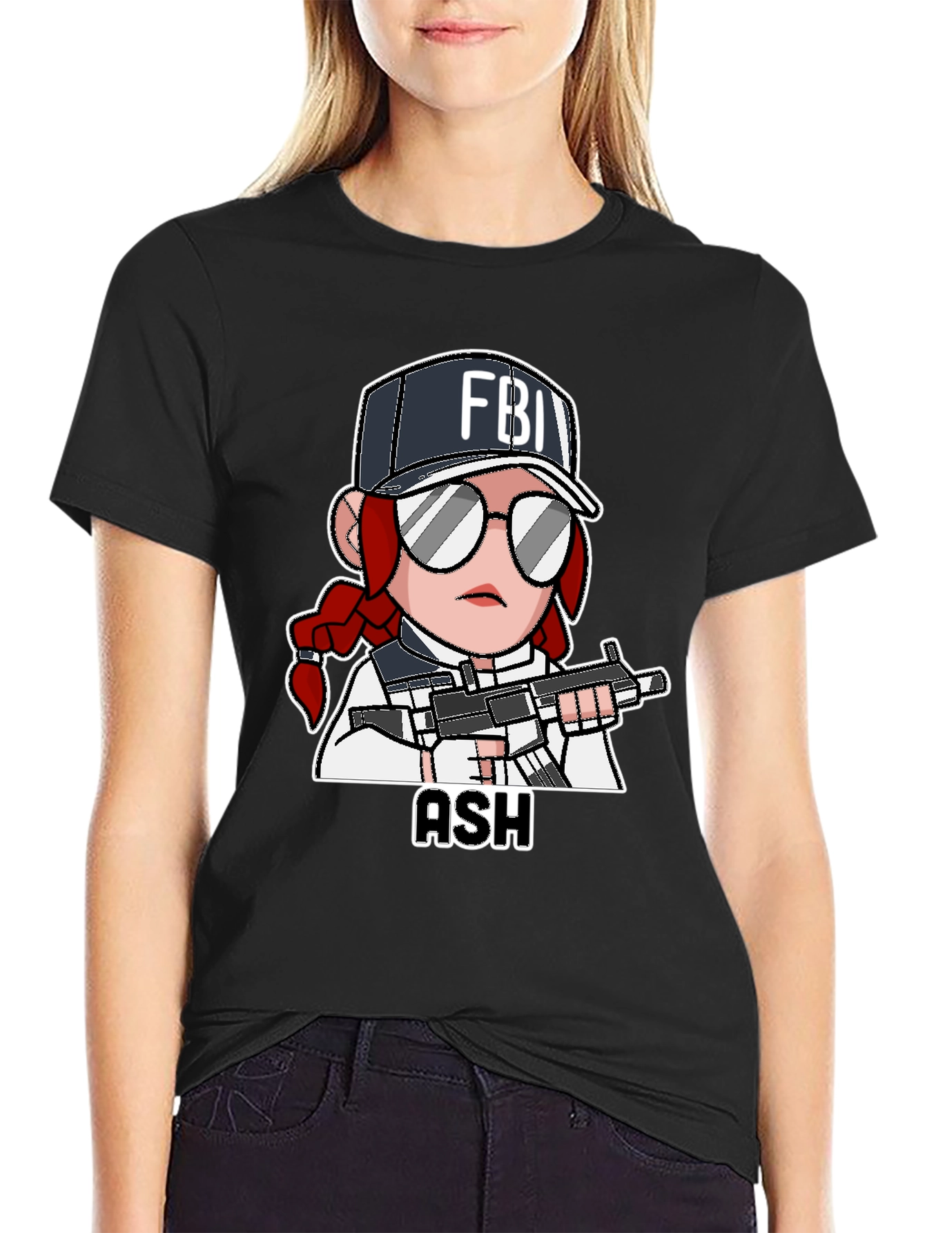 Ash Rainbow Six Siege T-Shirt - Black