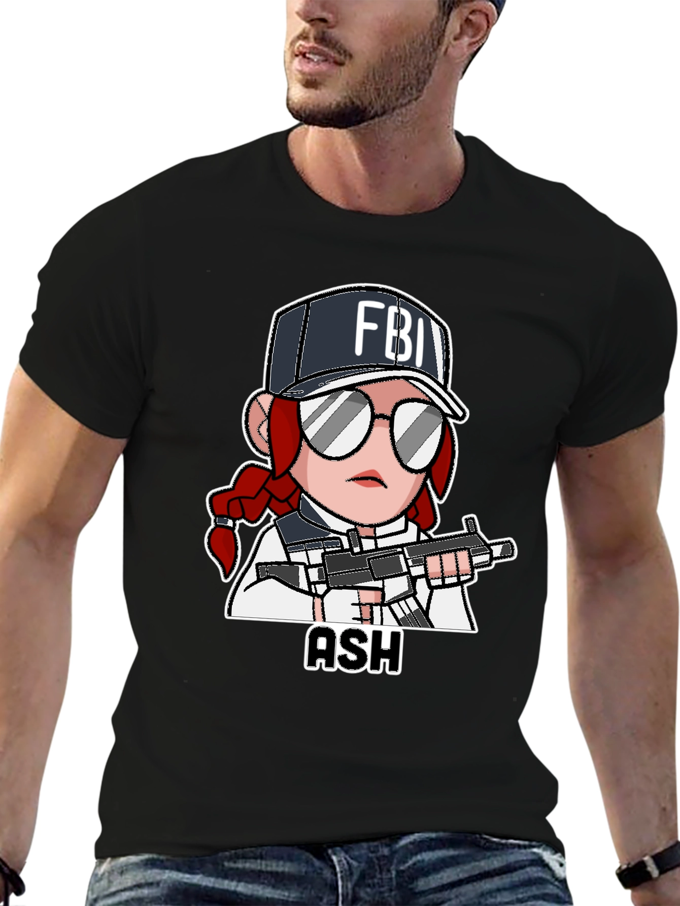 Ash Rainbow Six Siege T-Shirt - Black
