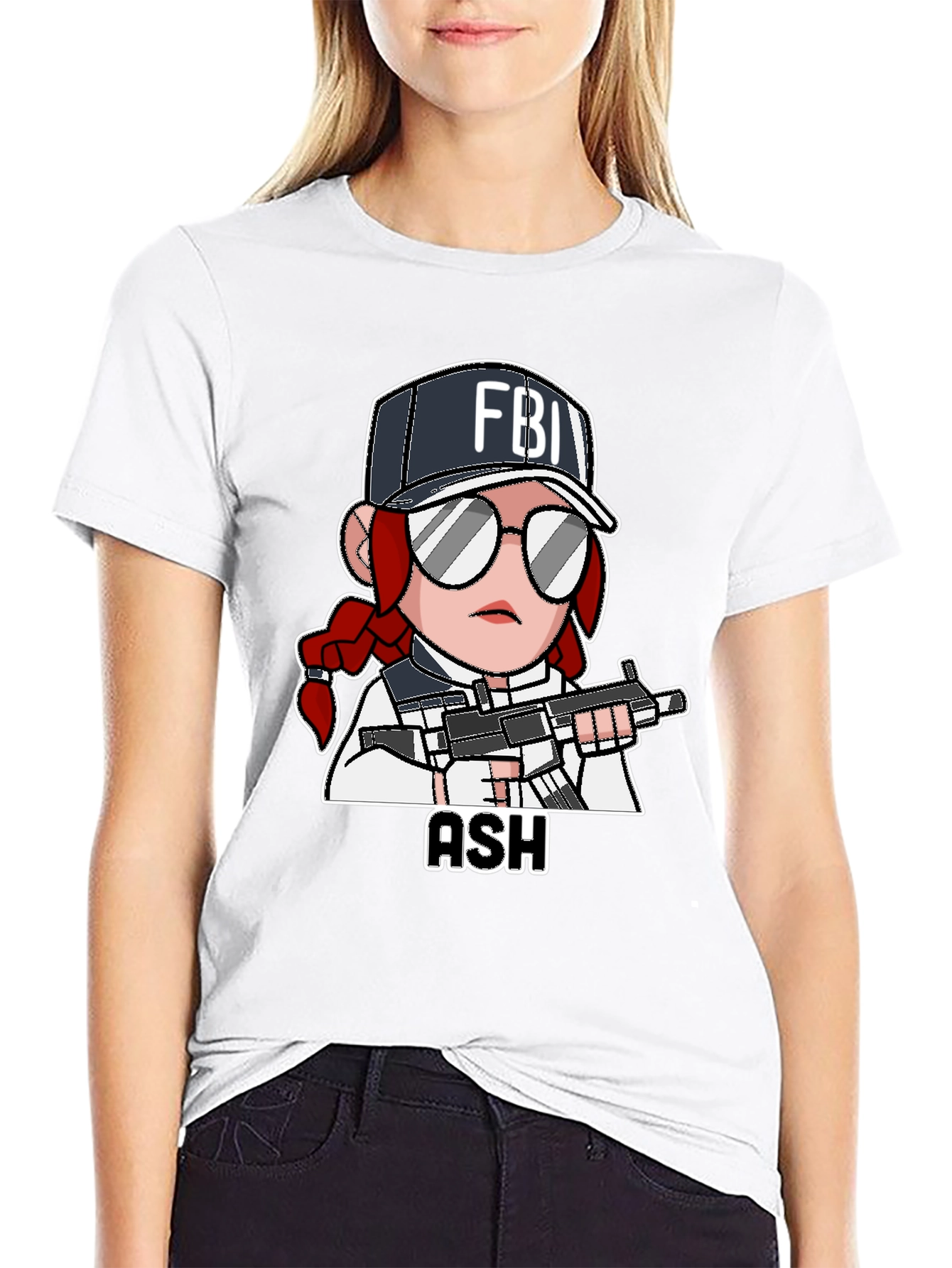 Ash Rainbow Six Siege T-Shirt - Black