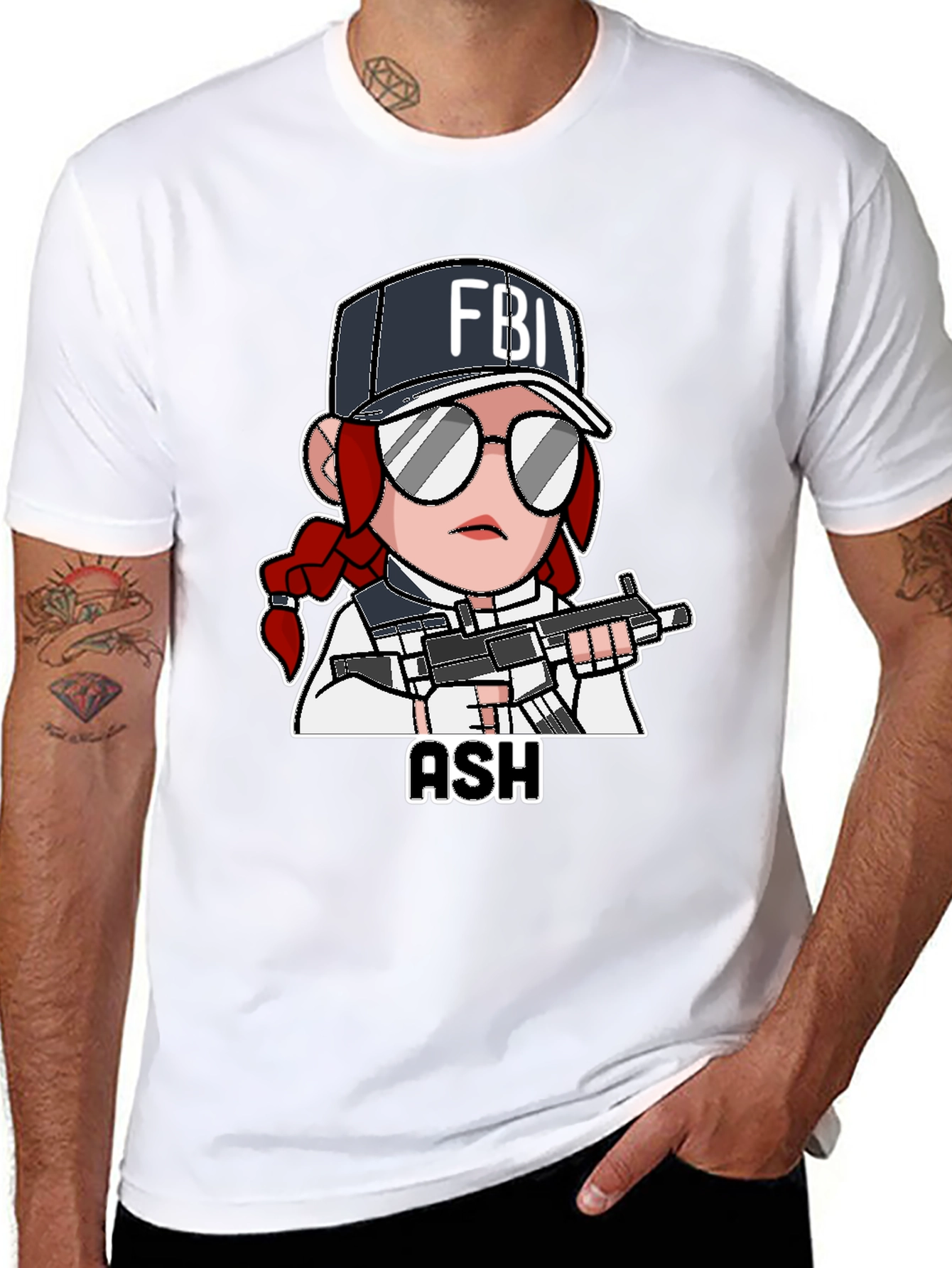 Ash Rainbow Six Siege T-Shirt - Black