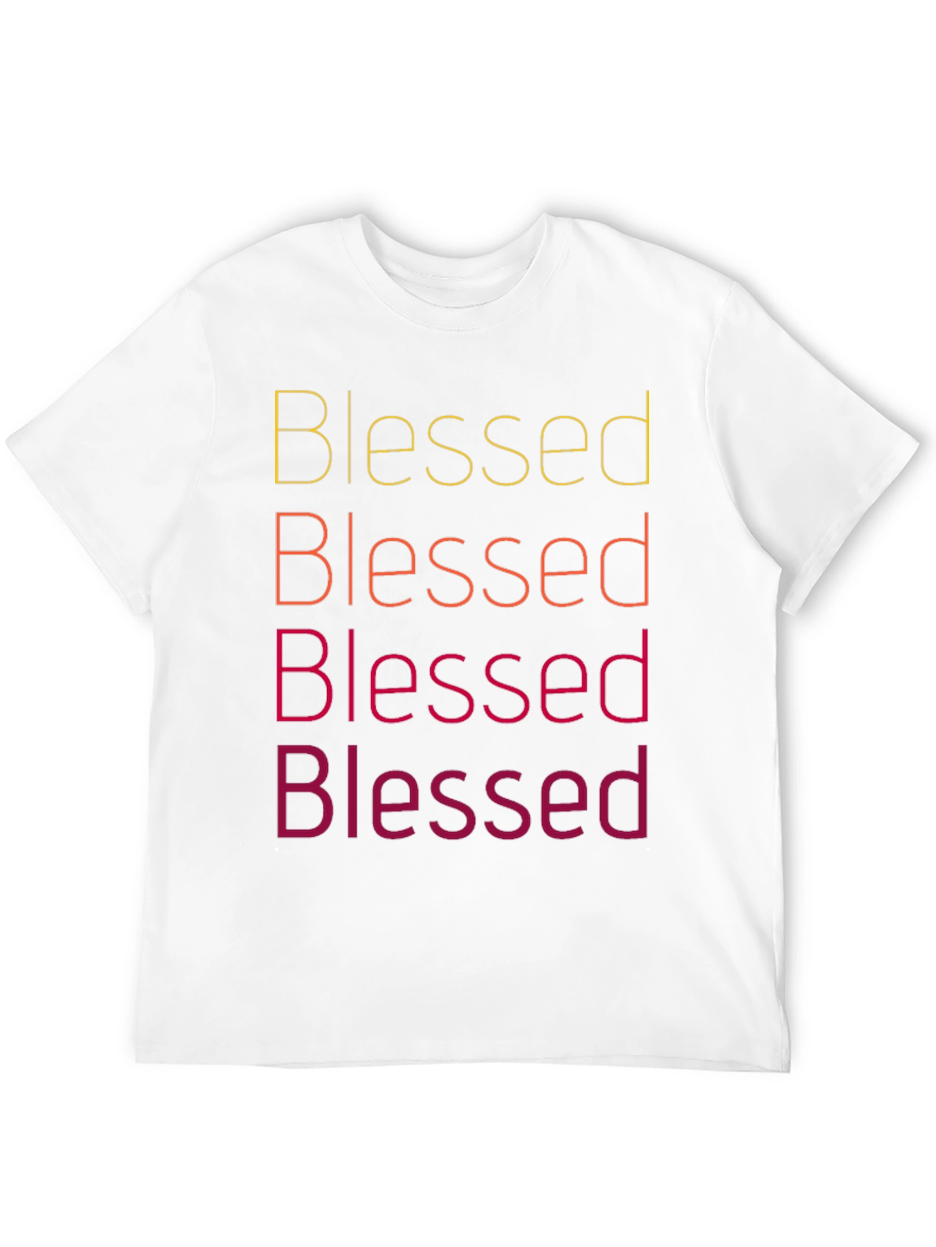 Blessed Text Graphic Tee Shirt