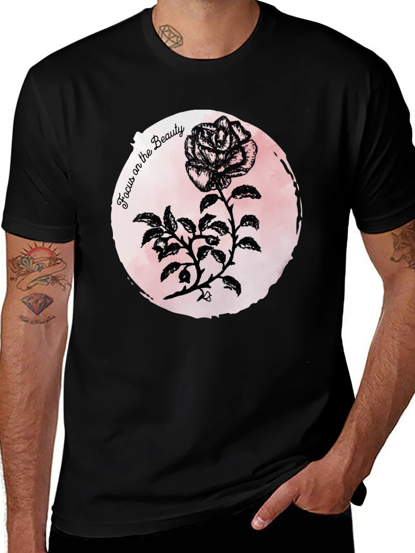 Focus on Beauty Rose Graphic Tee