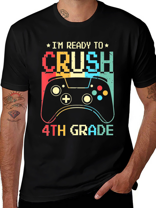 Ready to Crush 4th Grade Gamer T-Shirt