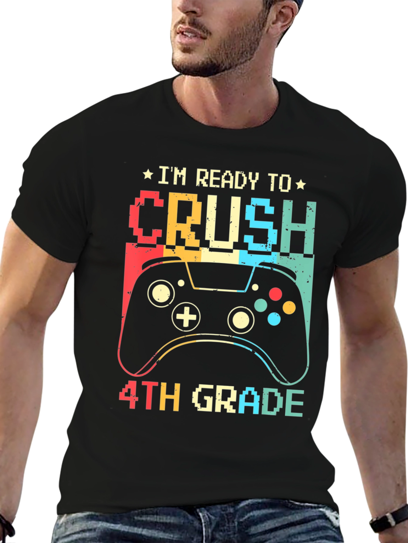 Ready to Crush 4th Grade Gamer T-Shirt