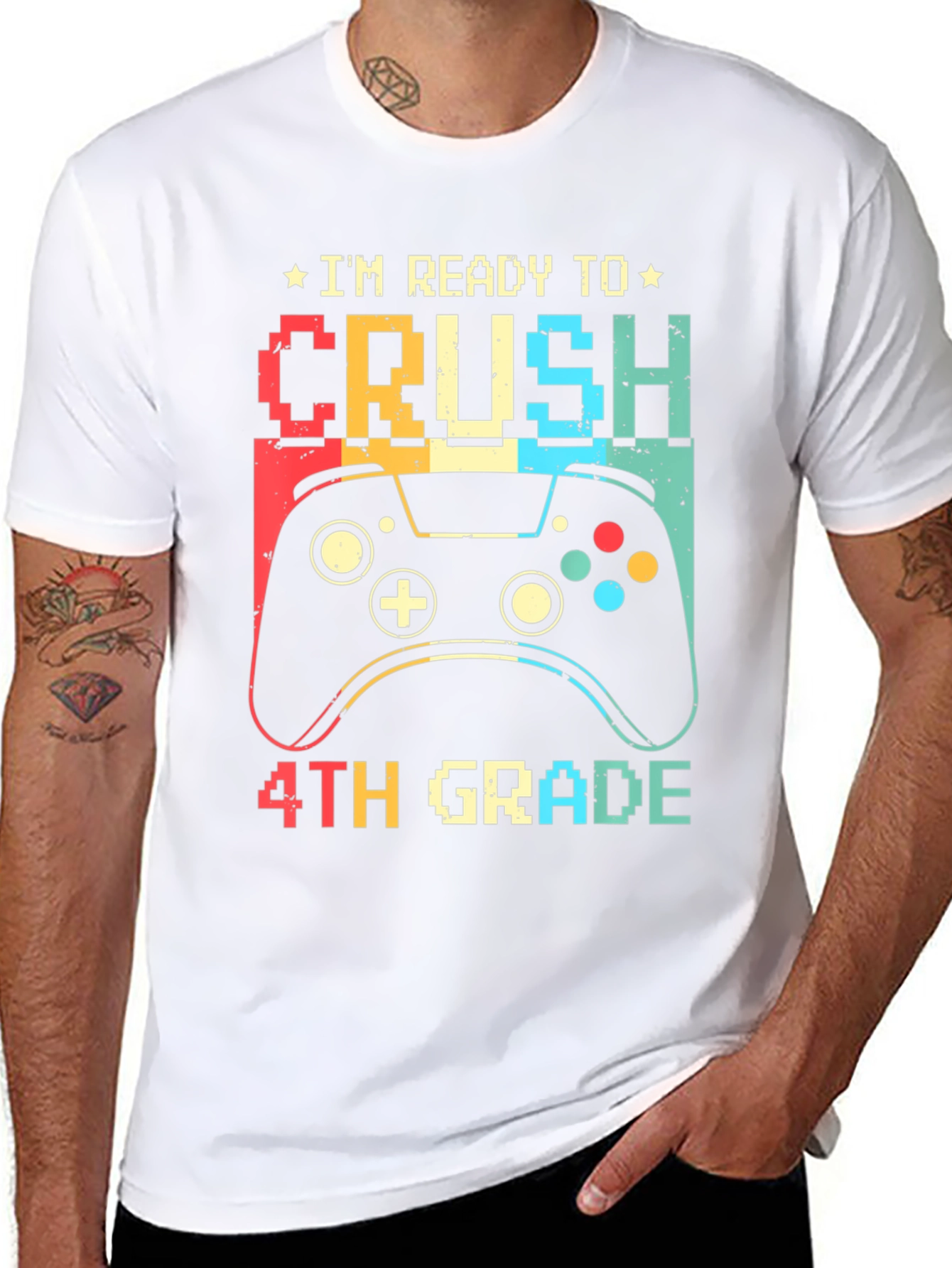 Ready to Crush 4th Grade Gamer T-Shirt