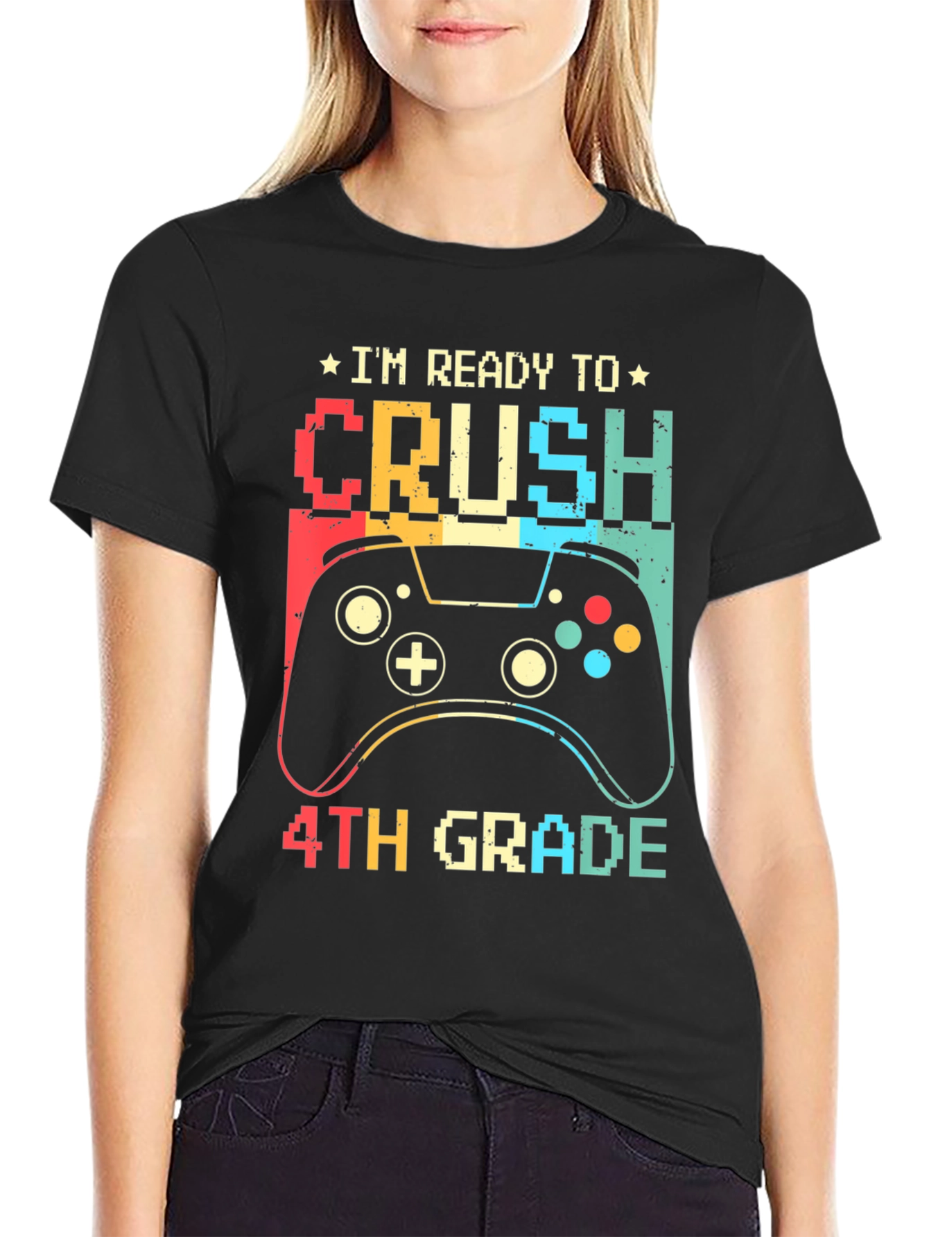 Ready to Crush 4th Grade Gamer T-Shirt