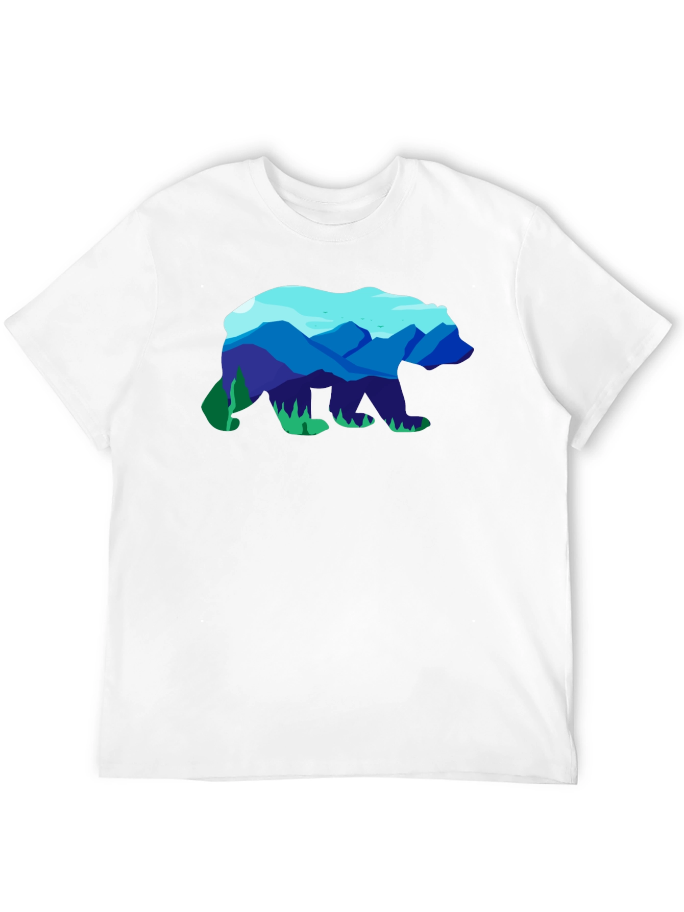 Mountain Bear Graphic Tee - Black