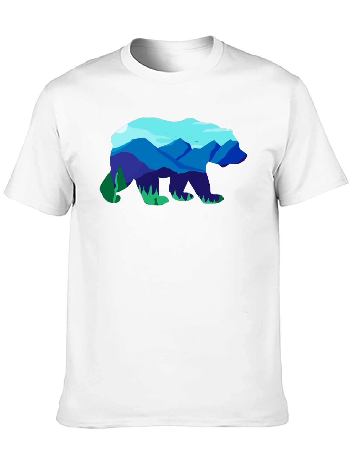 Mountain Bear Graphic Tee - Black