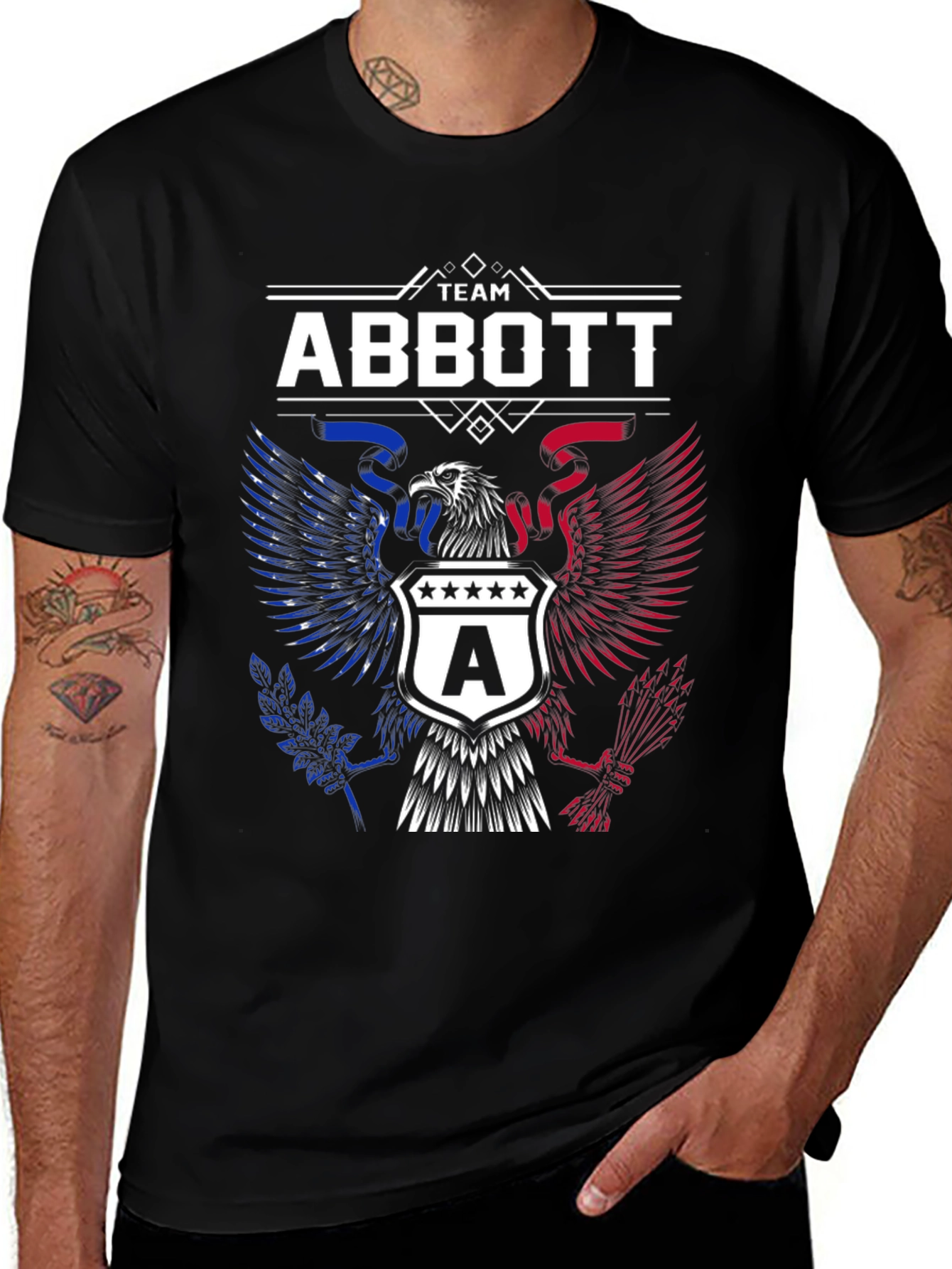 Team Abbott Patriotic Graphic T-Shirt