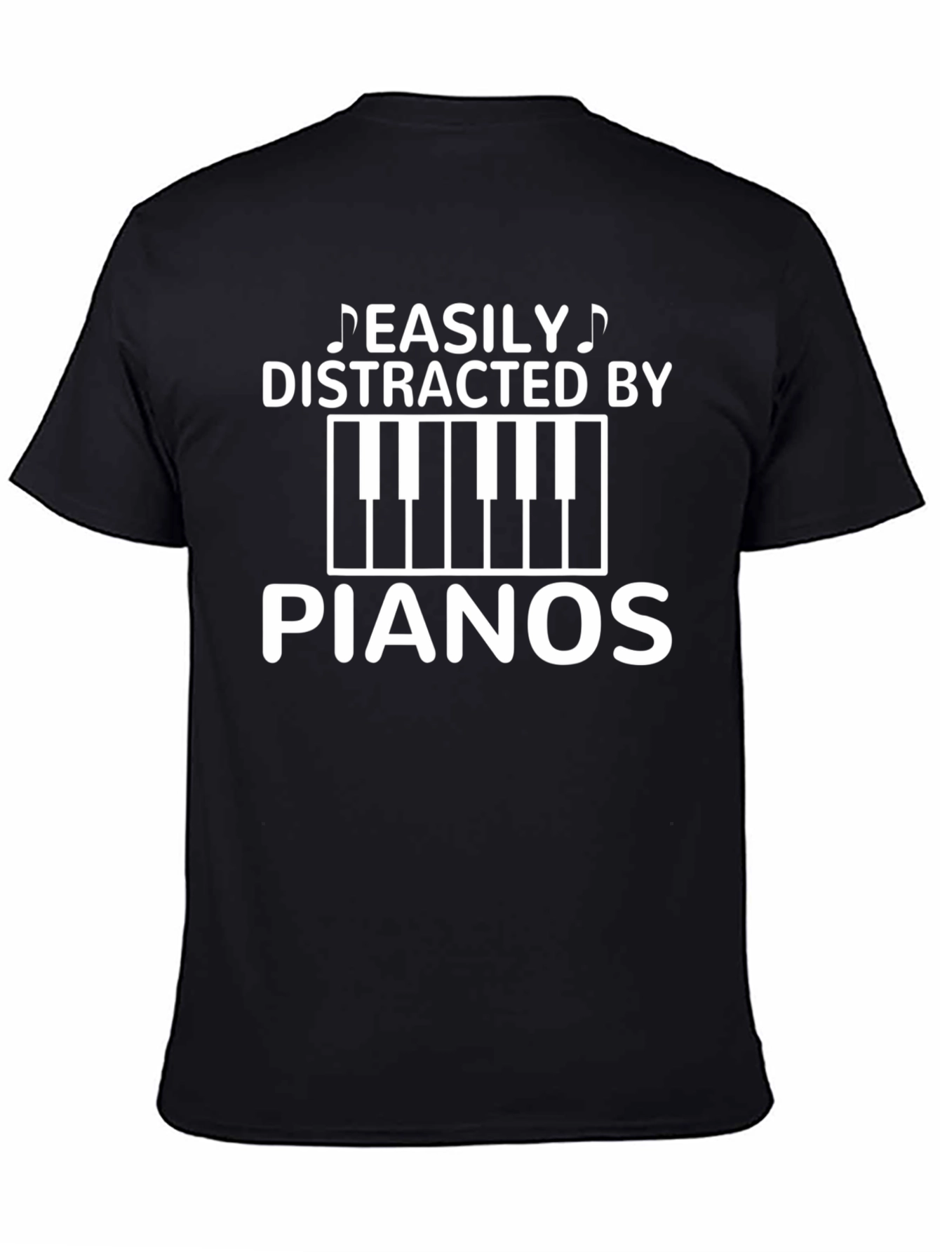 Easily Distracted By Pianos Graphic T-Shirt