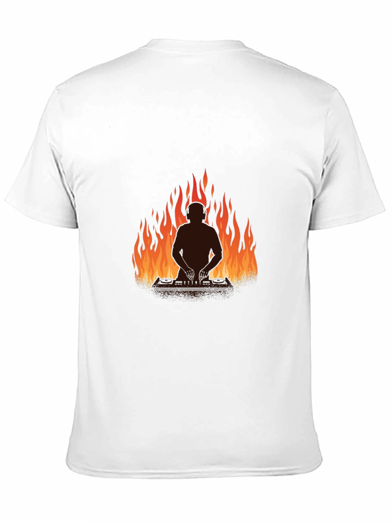 Fiery Silhouette Graphic Tee - Cool Casual Style
