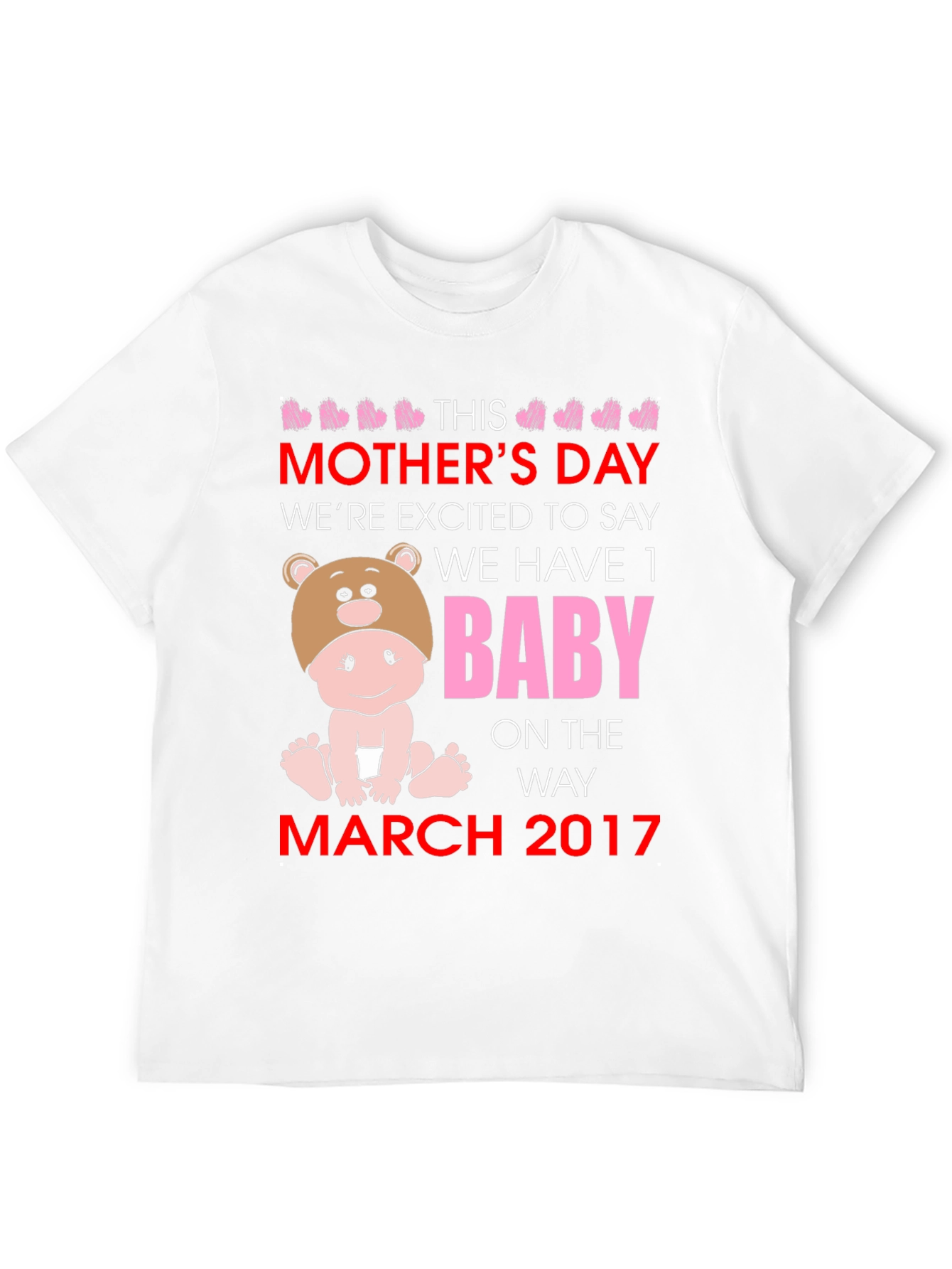 Mothers Day Baby Announcement T-Shirt