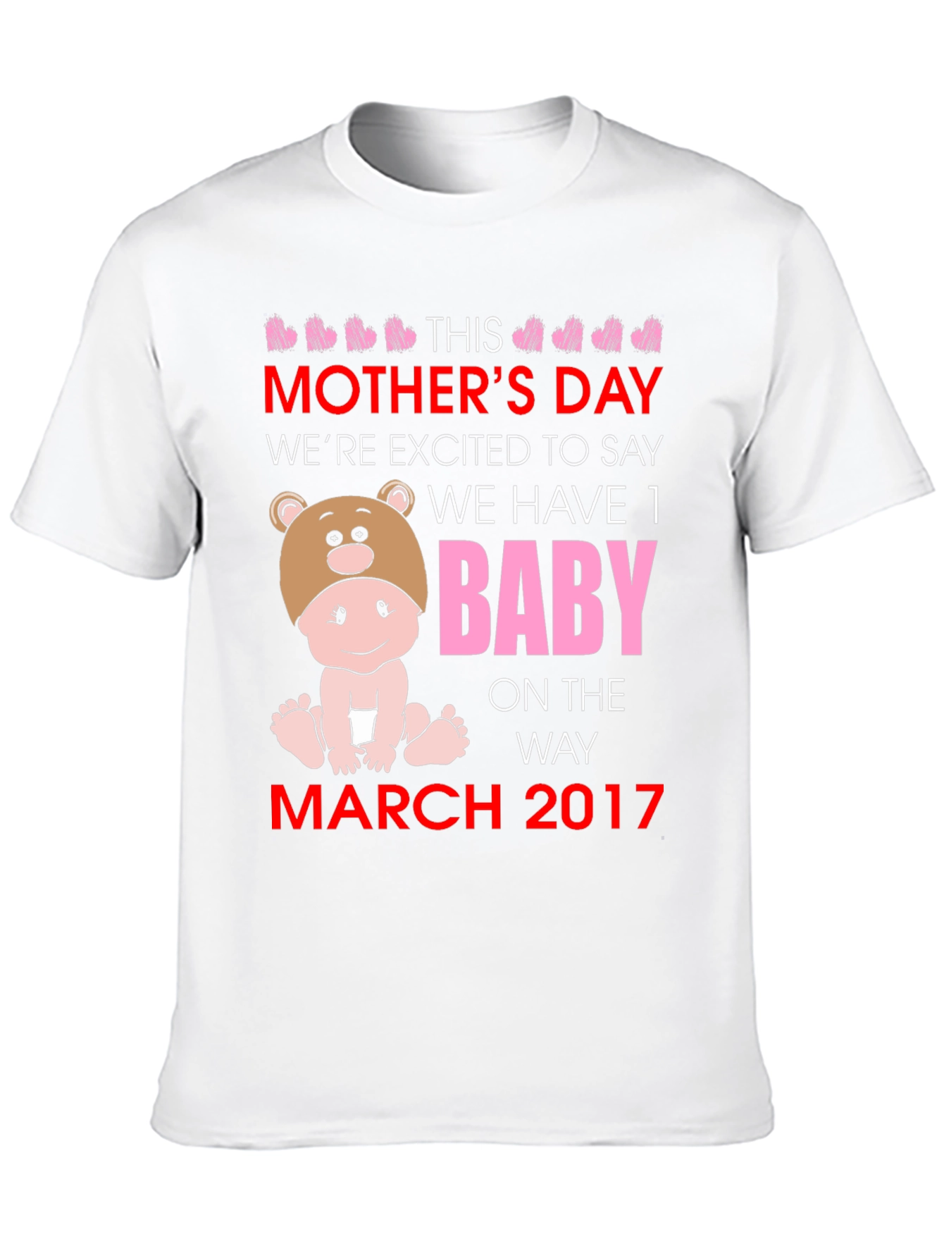 Mothers Day Baby Announcement T-Shirt