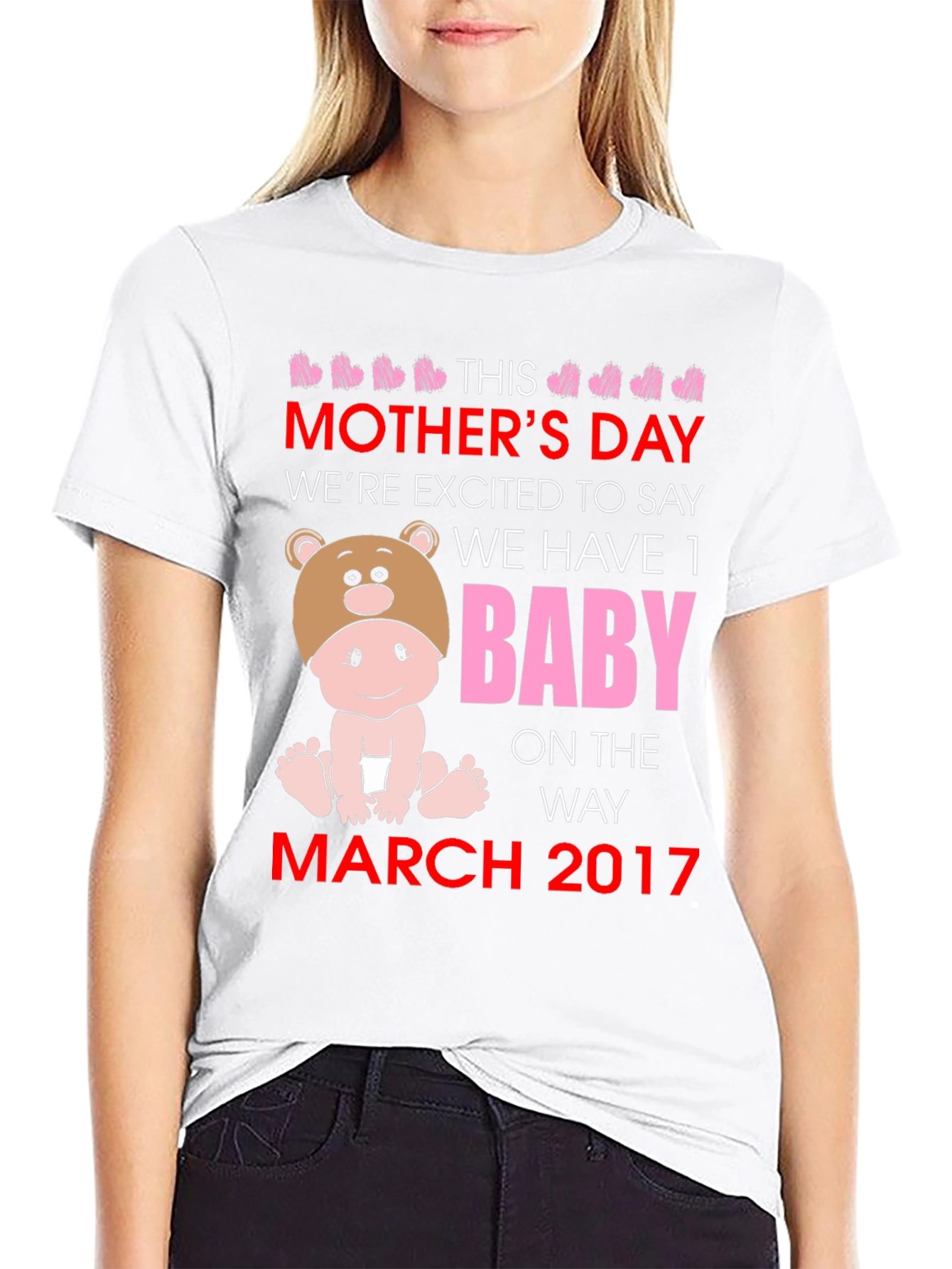 Mothers Day Baby Announcement T-Shirt