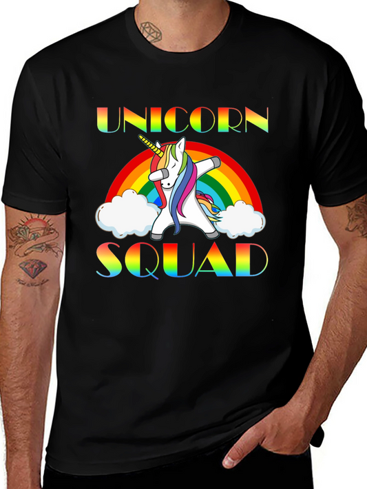 Unicorn Squad Rainbow Graphic Tee