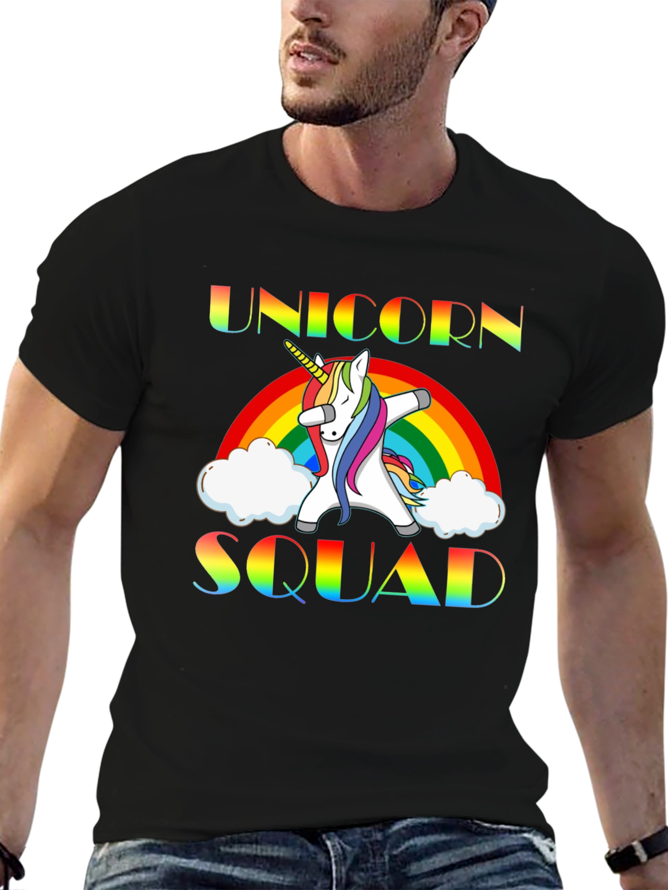 Unicorn Squad Rainbow Graphic Tee