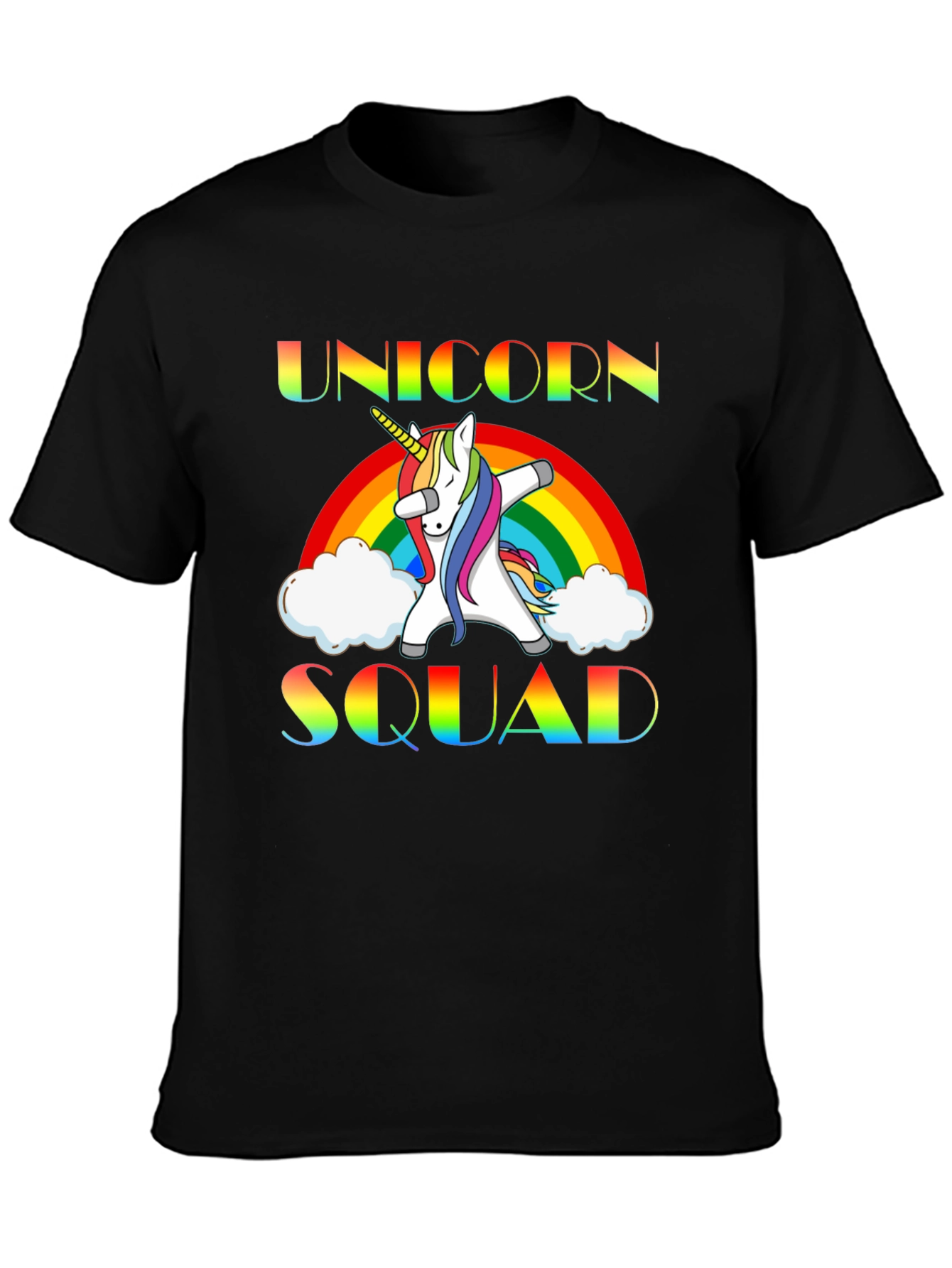 Unicorn Squad Rainbow Graphic Tee