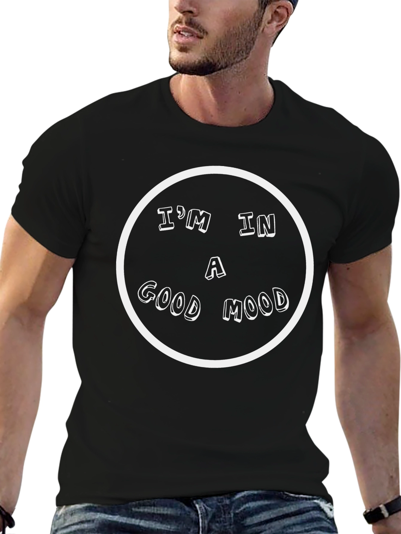 Good Mood Black T-Shirt