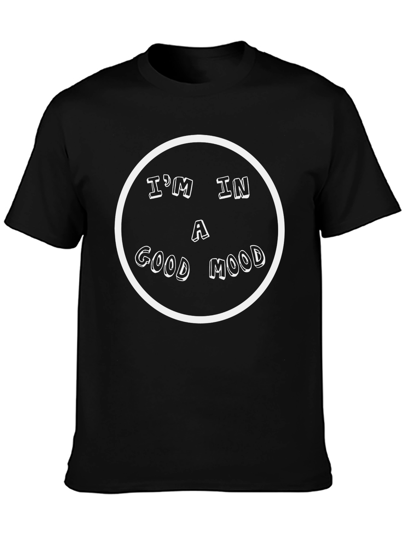 Good Mood Black T-Shirt