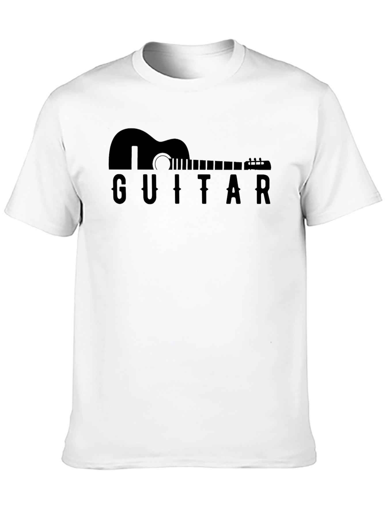 Guitar Silhouette Black T-Shirt