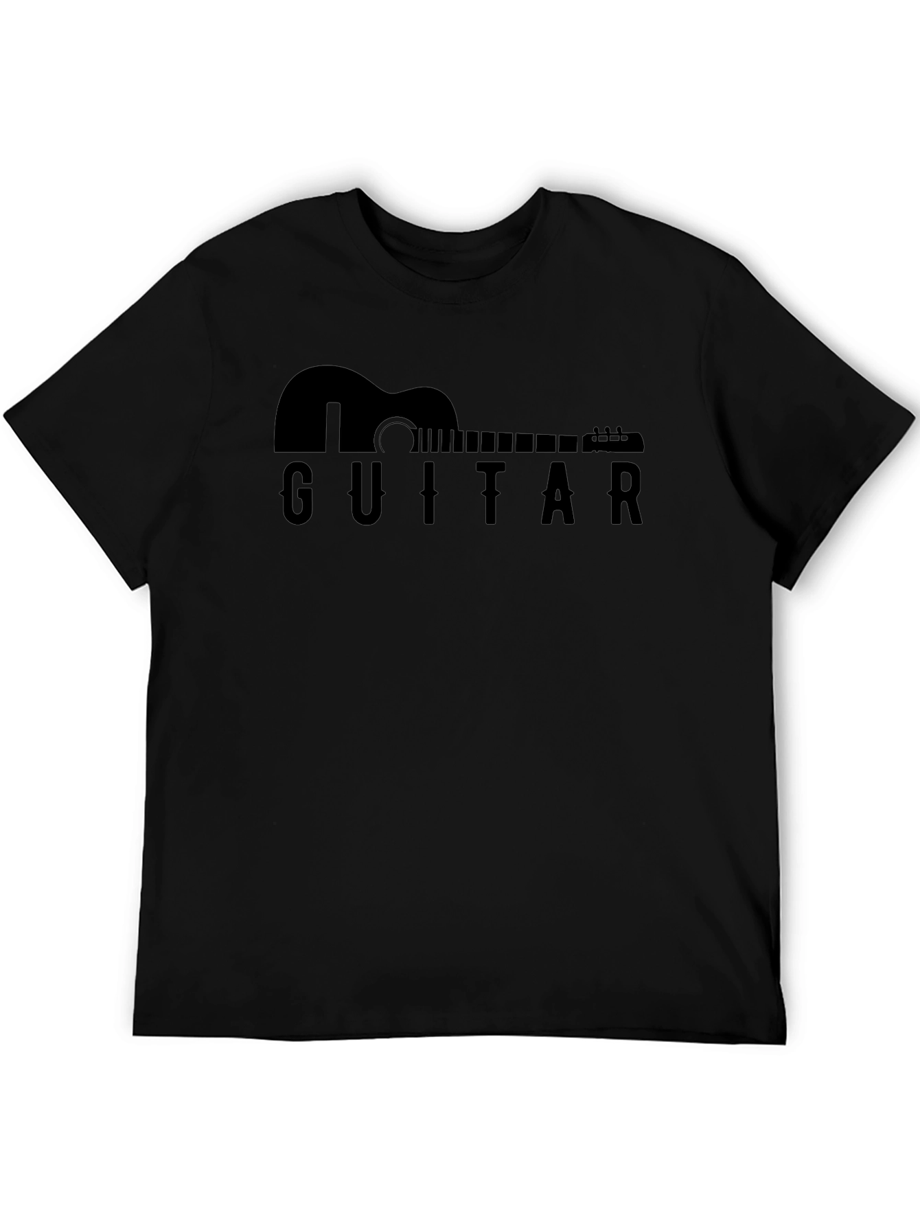 Guitar Silhouette Black T-Shirt