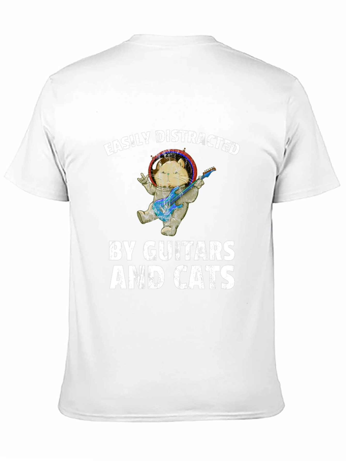 Easily Distracted By Guitars & Cats T-Shirt