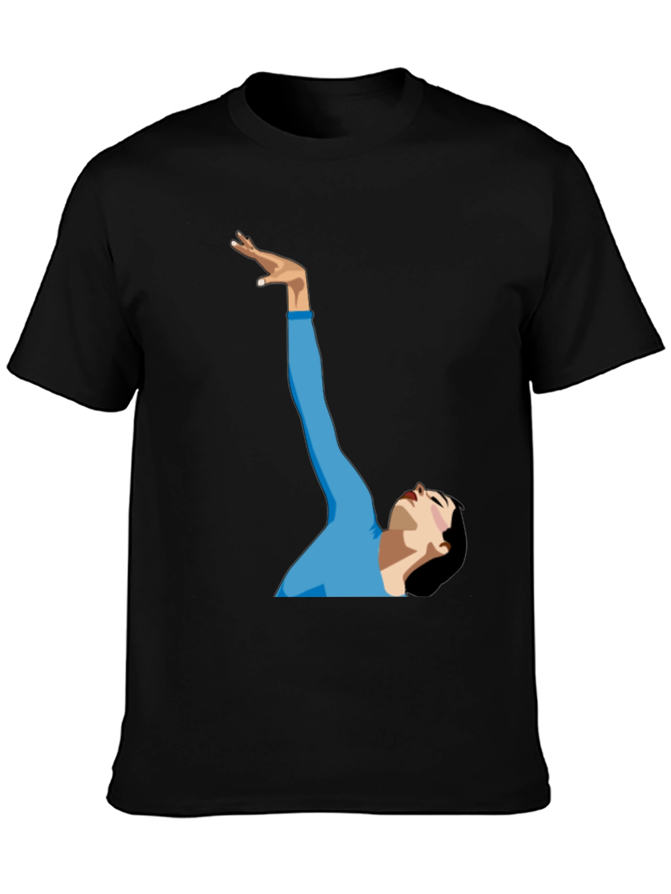 Modern Graphic Tee: Dancer Silhouette Shirt