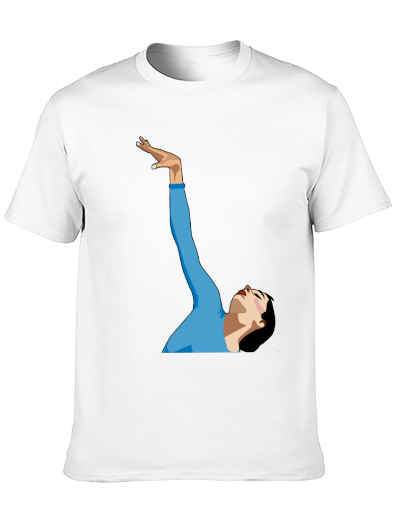 Modern Graphic Tee: Dancer Silhouette Shirt
