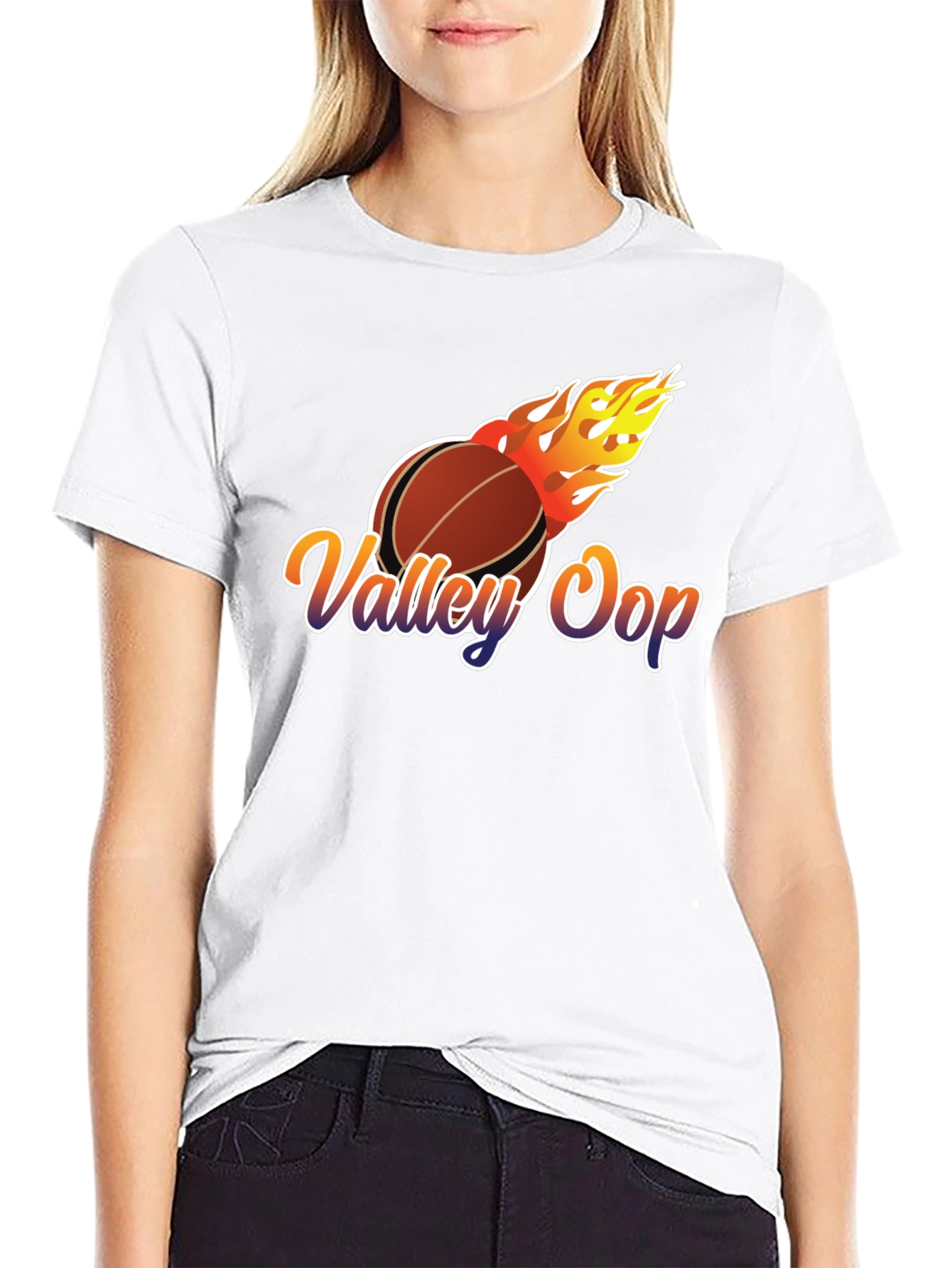 Valley Oop Basketball Graphic Tee