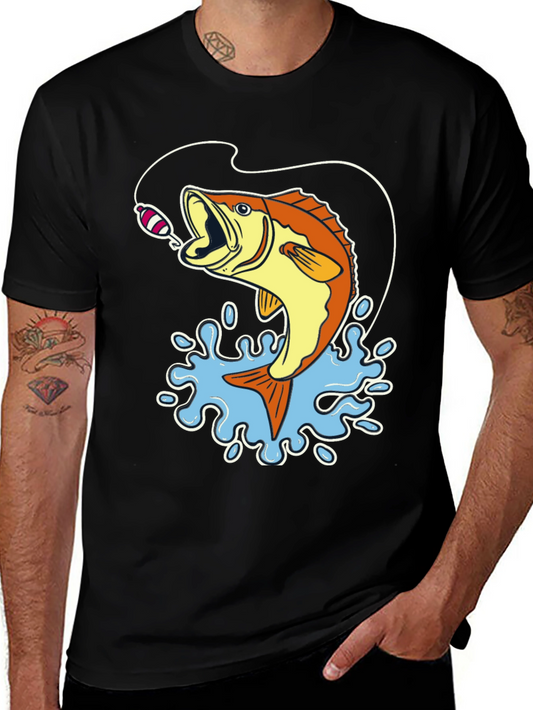 Bass Fishing Graphic T-Shirt