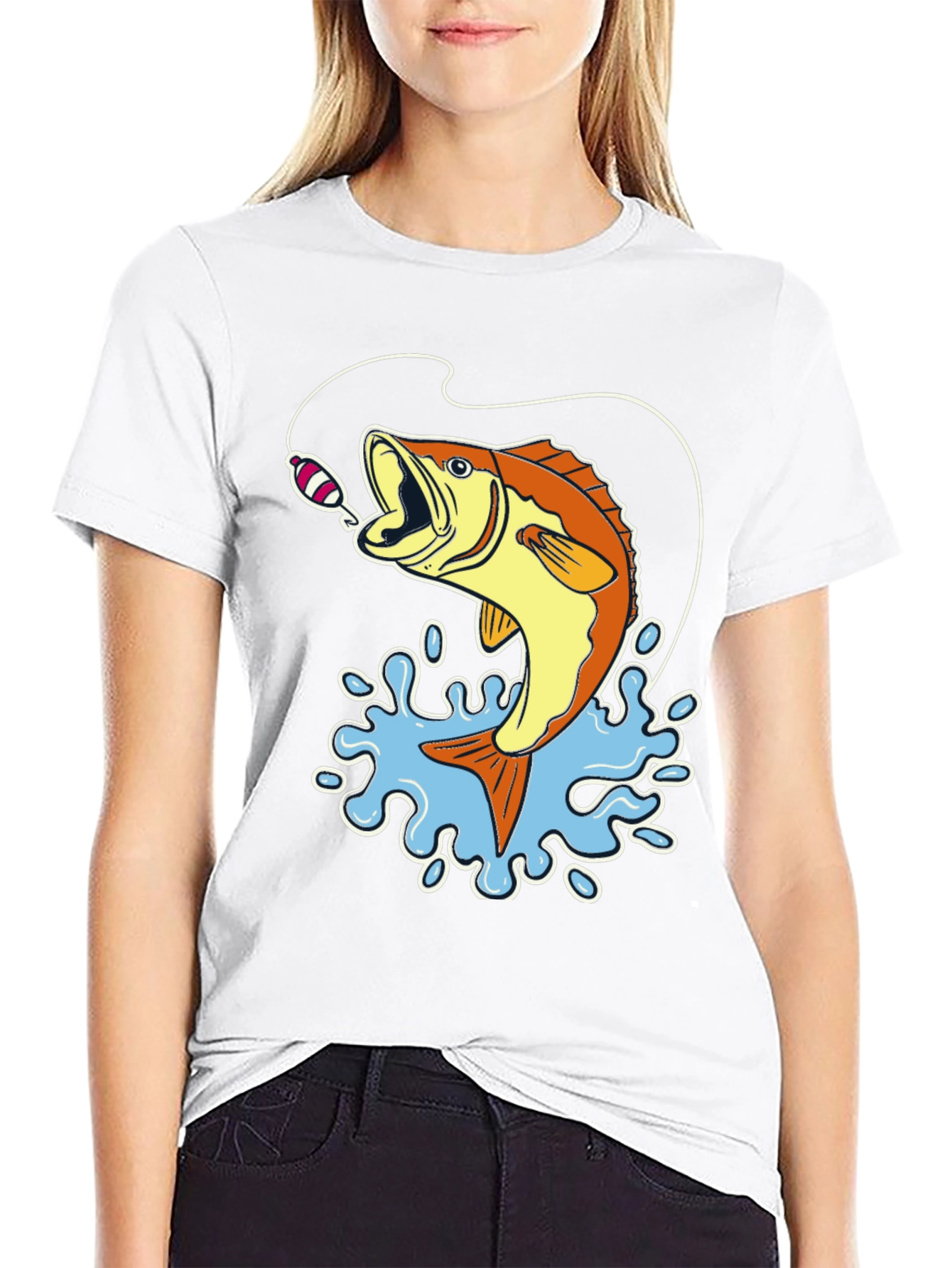 Bass Fishing Graphic T-Shirt