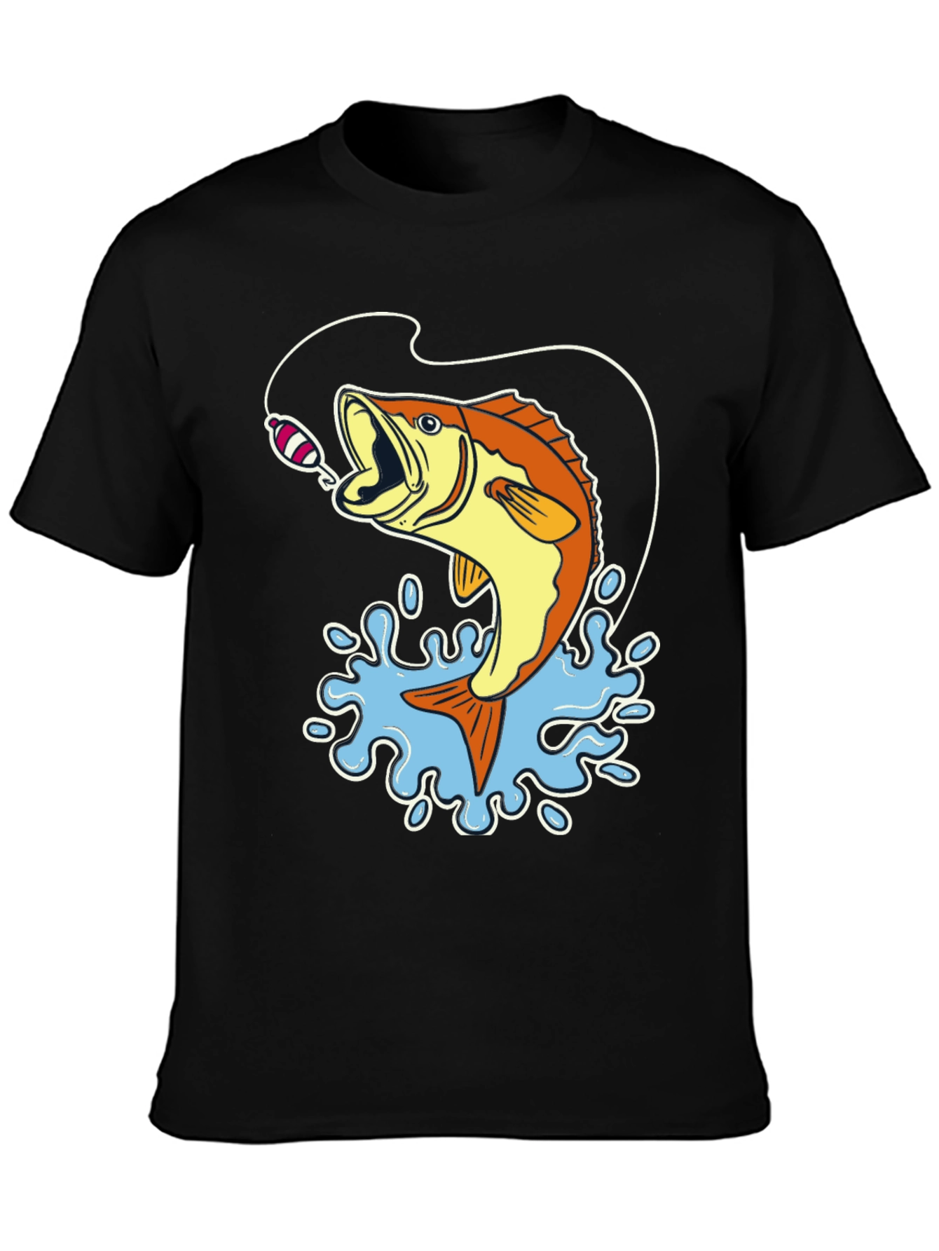 Bass Fishing Graphic T-Shirt