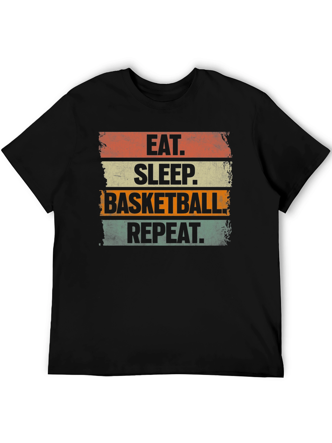 Eat Sleep Basketball Repeat Graphic Tee