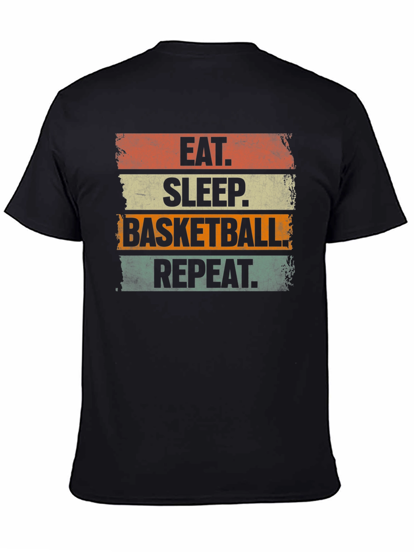 Eat Sleep Basketball Repeat Graphic Tee
